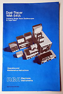 RCA WM-541A Dual Tracer Operating & Maintenance Manual 
